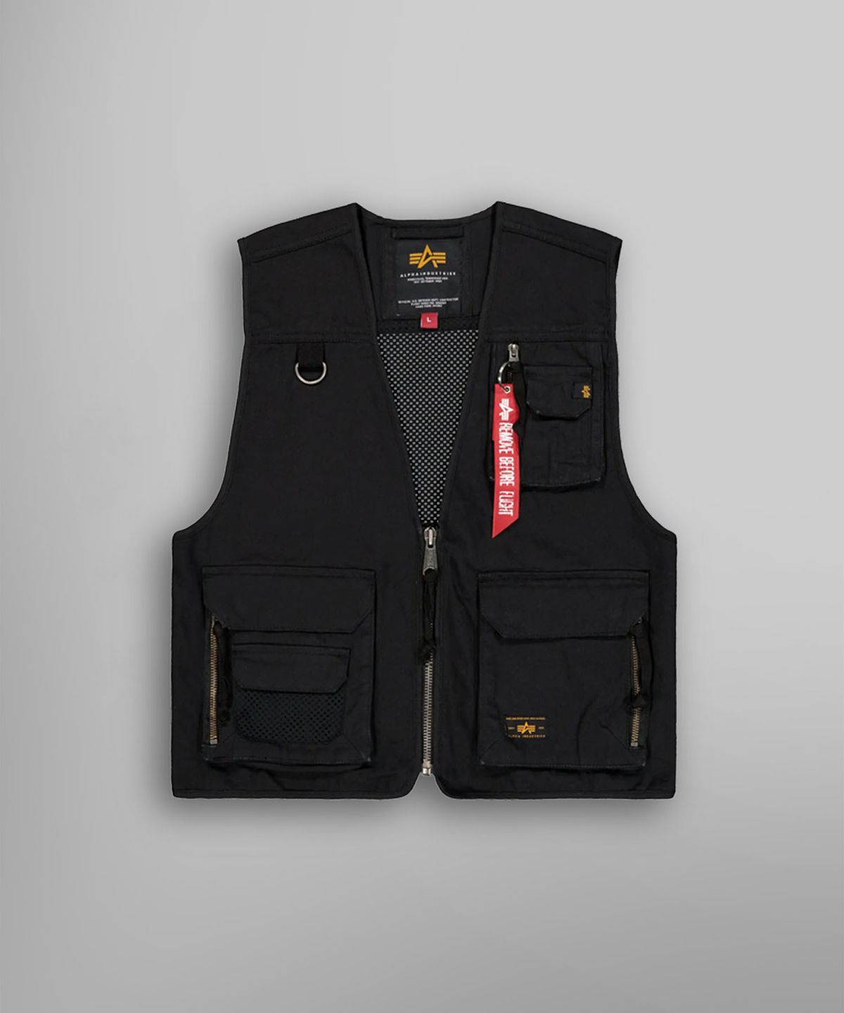 알파 인더스트리(ALPHA INDUSTRIES) 메쉬 유틸리티 베스트 블랙