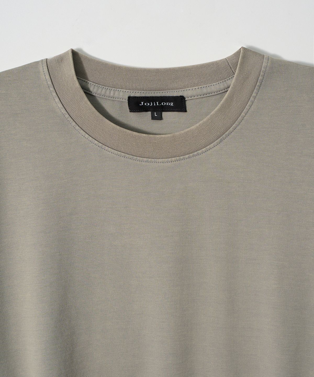 조질롱(JOJILONG) JN104 Aged T-Shirt - MOSS SAND