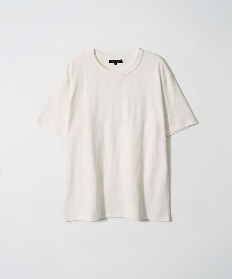 JN109 Tubular Slub Loop T-Shirt - OFF WHITE