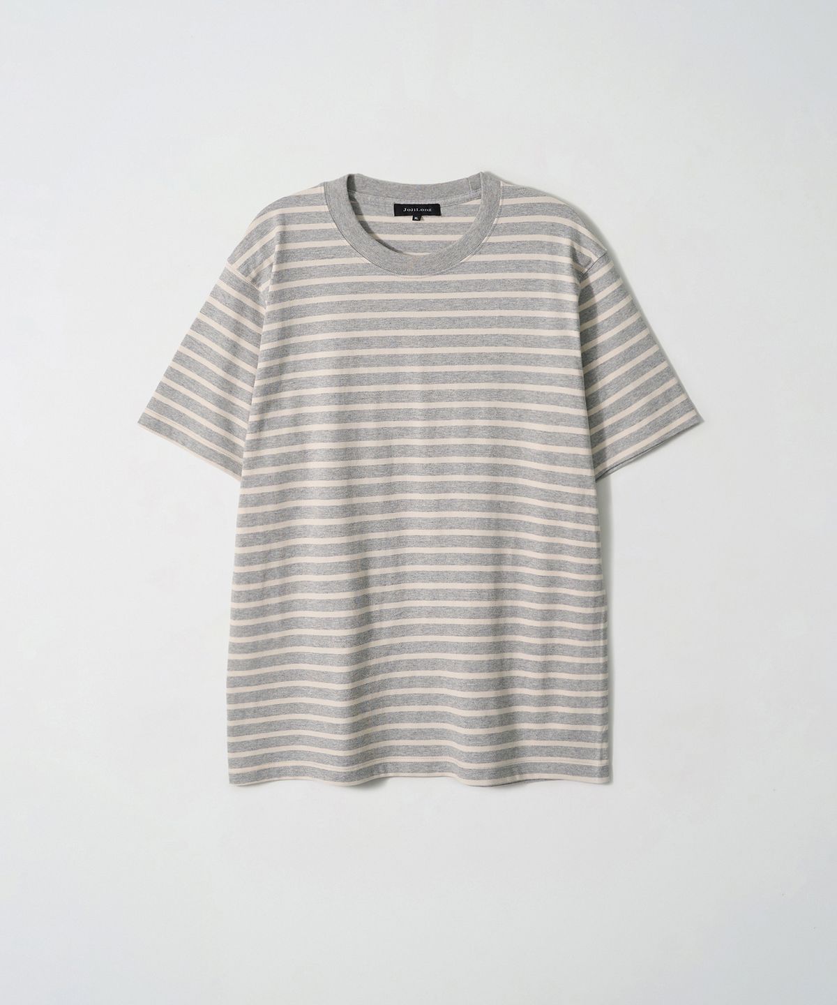 조질롱(JOJILONG) JN113 Tubular Marine Stripe T-Shirt - HEATHER GREY