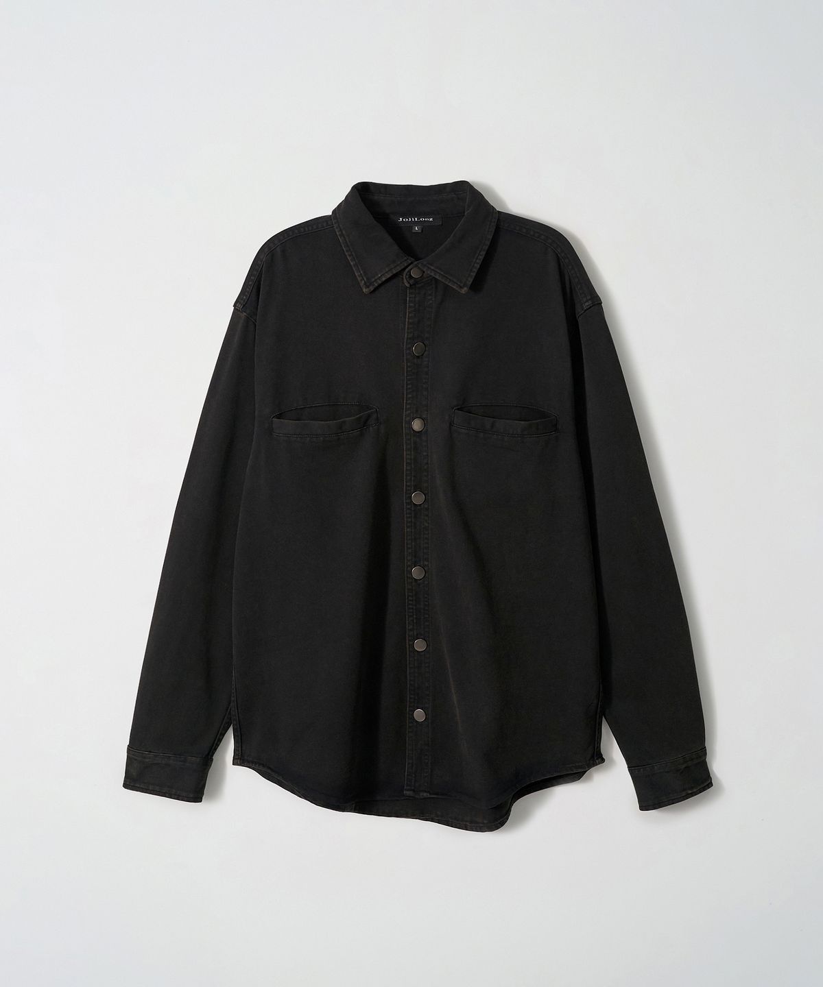 조질롱(JOJILONG) JN350 Aged Snap Shirt - VINTAGE BLACK