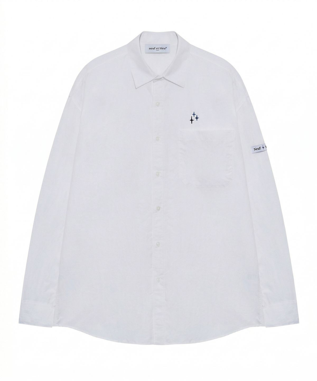 누프에블루(NEUFETBLEU) NEB nylon shirts (white)