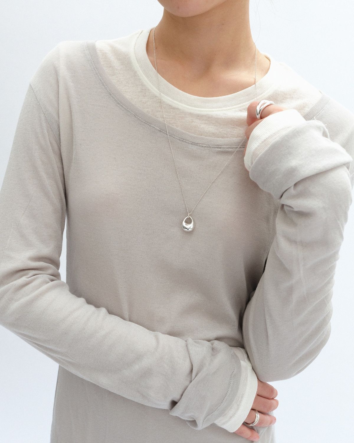 어나더레이어(ANOTHERLAYER) Mami Silver Necklace (silver925)