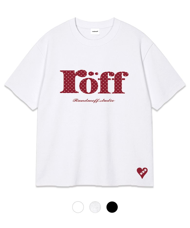 RÖFF TYPE PLAY DOT OVER FIT T-SHIRT [RED] (3color)