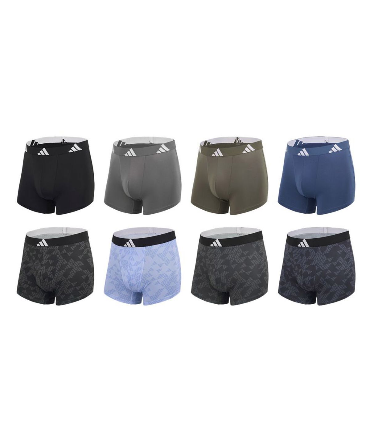 아디다스 언더웨어(ADIDAS UNDERWEAR) [8PACK] 로고 올오버 프린트 드로즈