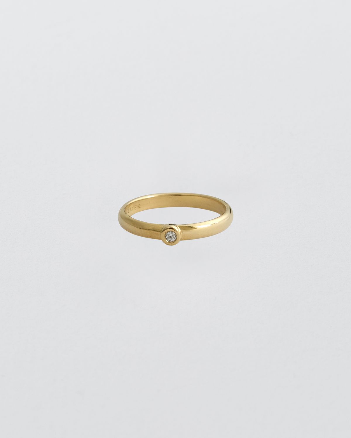 어나더레이어(ANOTHERLAYER) Classic Bezel Ring - Gold (silver925)