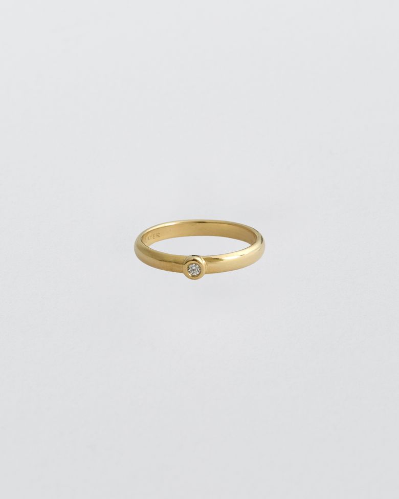 Classic Bezel Ring - Gold (silver925)