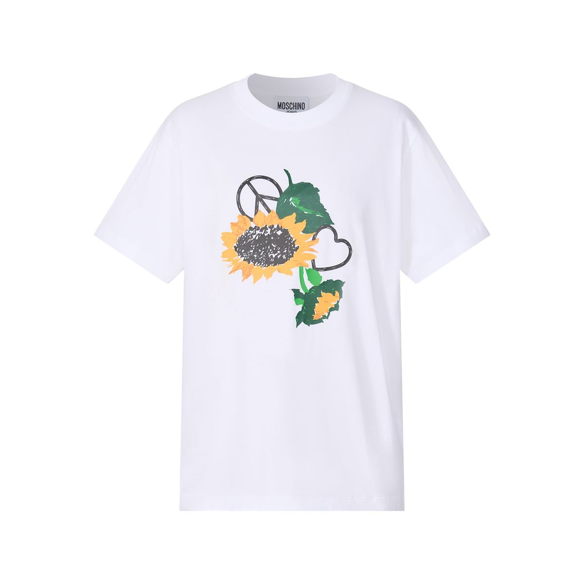 모스키노(MOSCHINO) 진스 러브앤피스 플라워 티셔츠