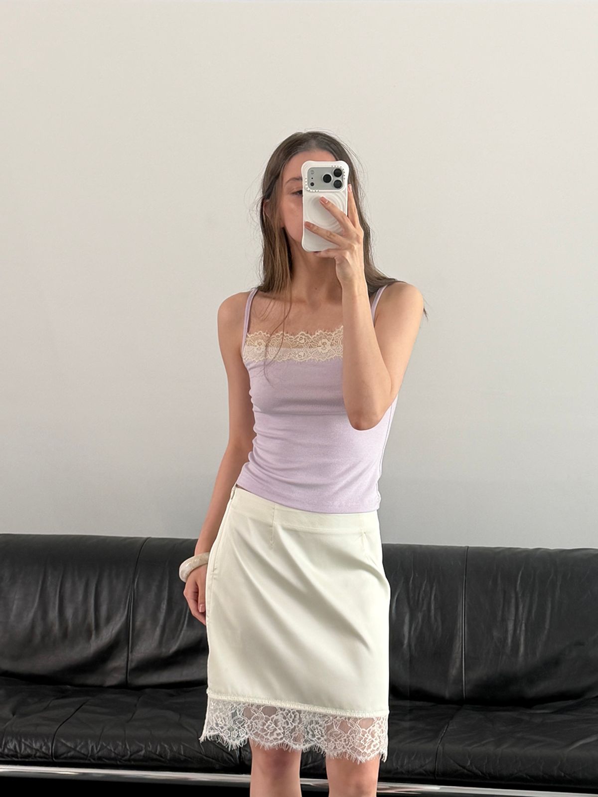 아수라(ASURA) PALE LACE SLEEVELESS (VIOLET)