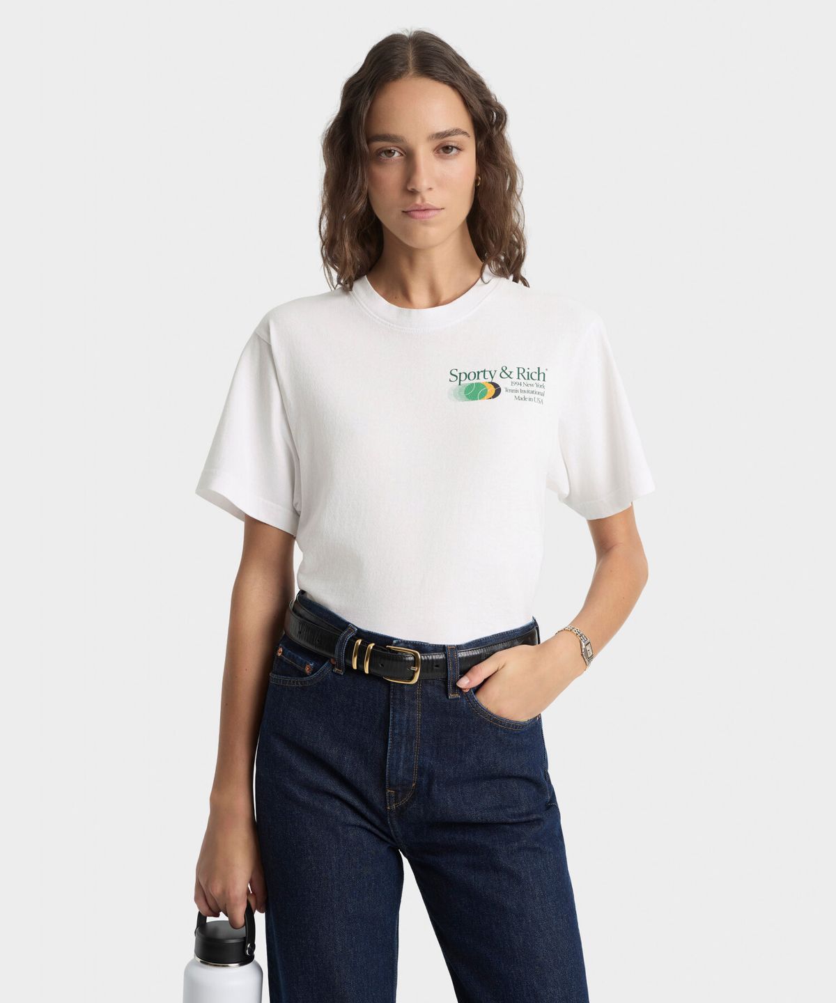스포티앤리치(SPORTY&RICH) 인비테이셔날 티셔츠 남여공용 R265AUT113