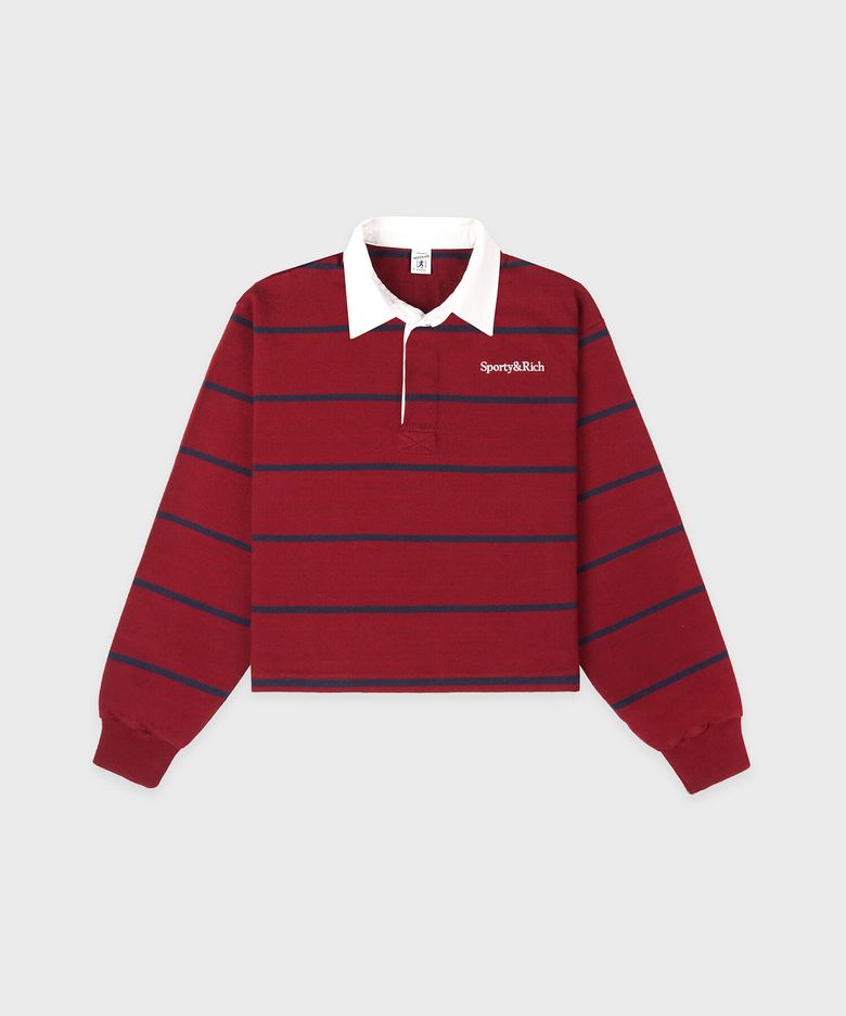 세리프 로고 럭비 폴로 R256AW1001