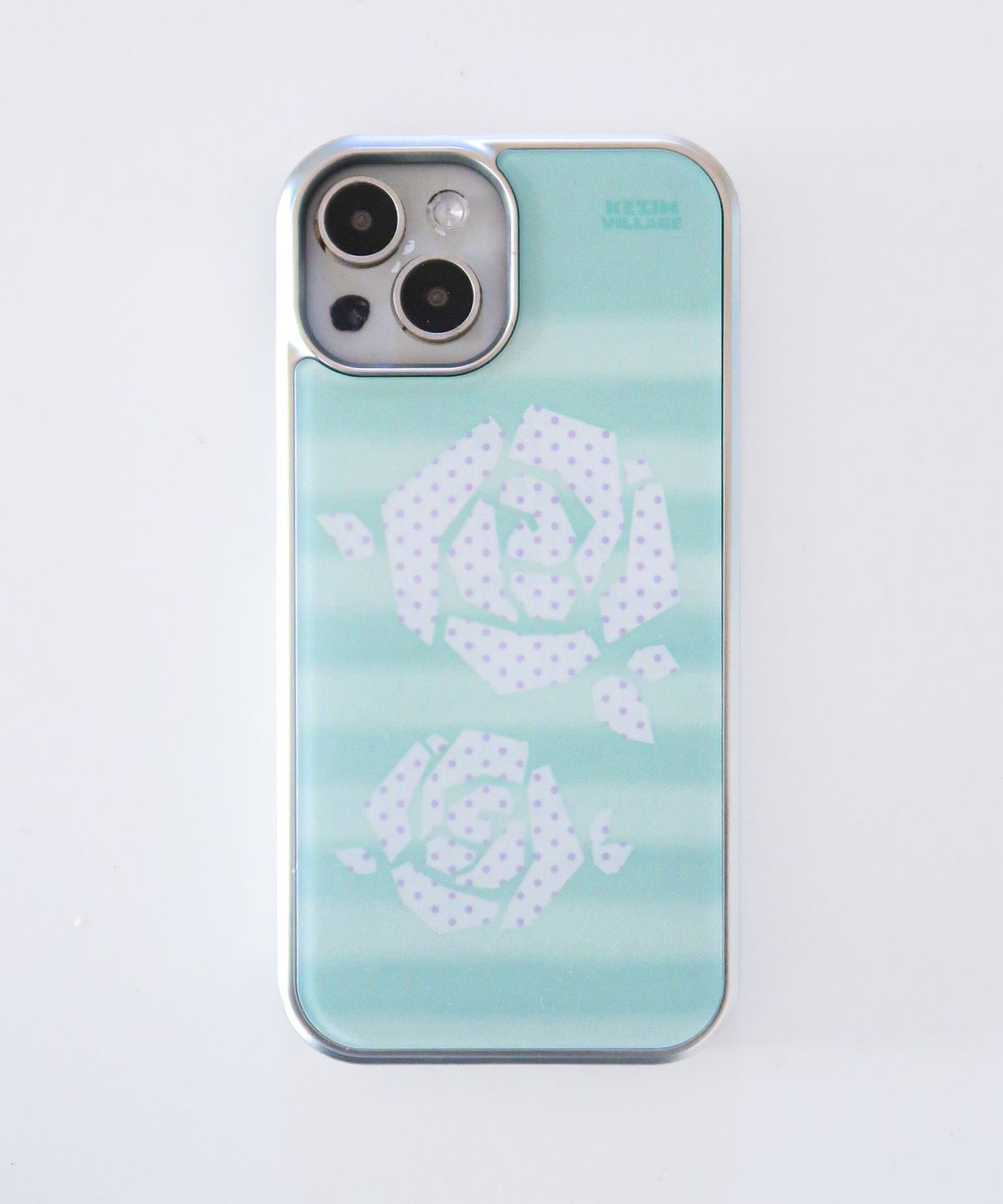 케짐 빌리지(KEZIM VILLAGE) Mint Rose case (silver bumper)