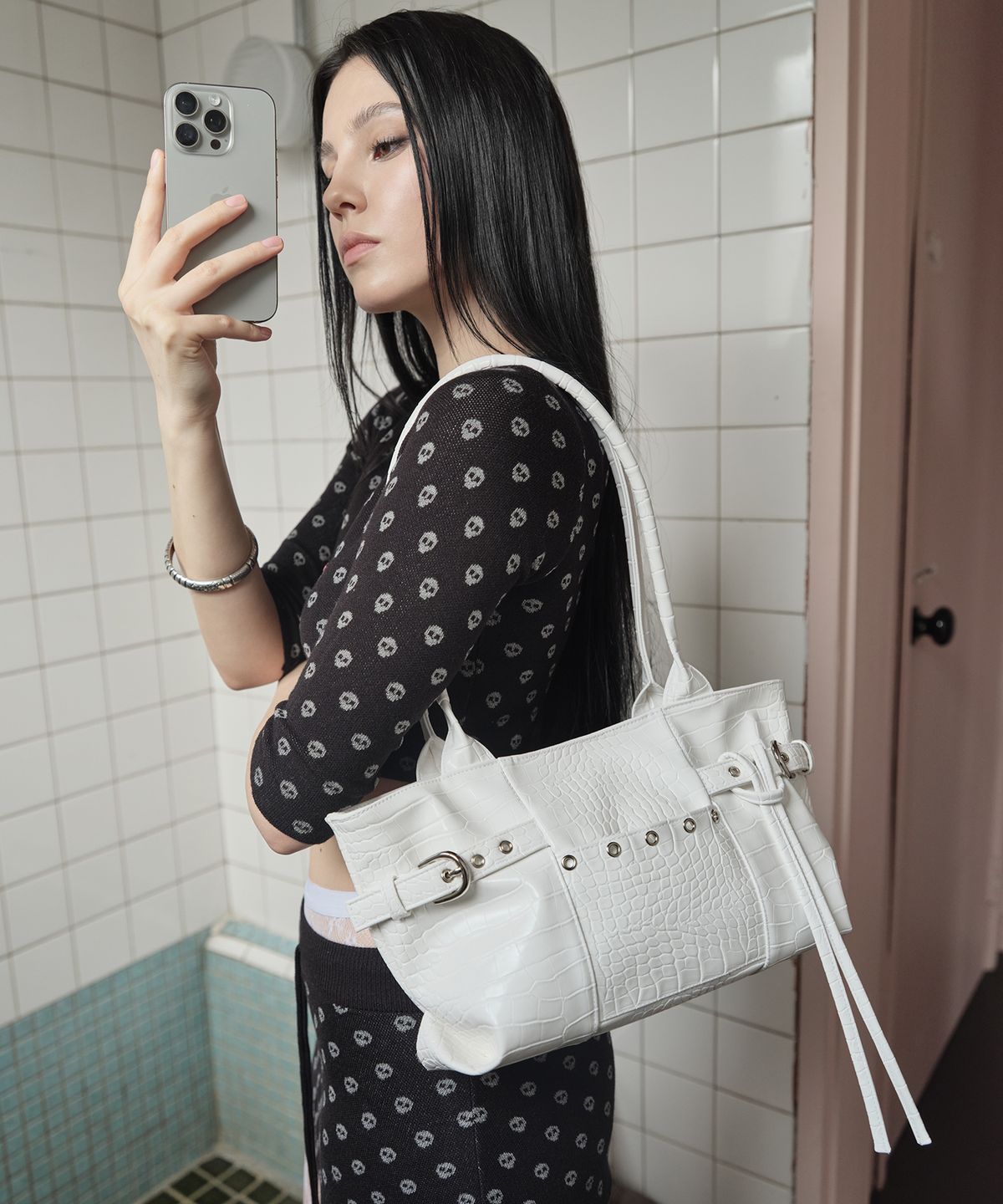 피시아(PICEA) Vezel Bag [Croc White]