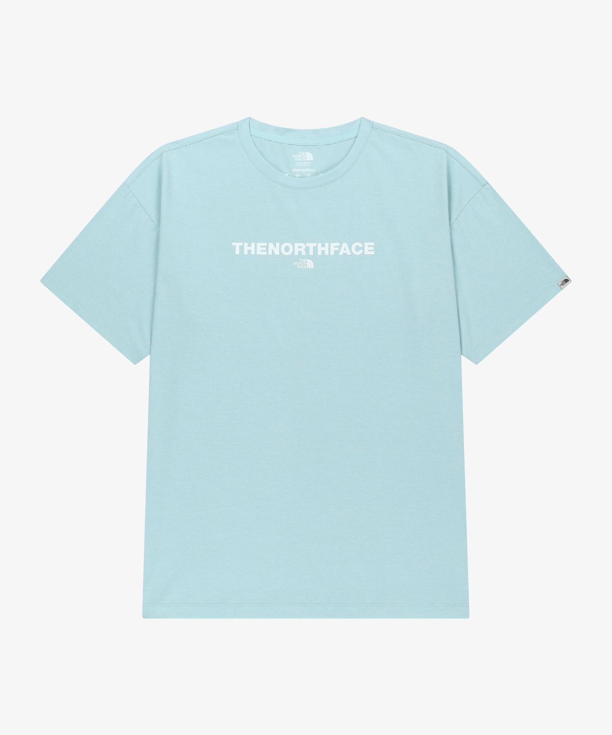 노스페이스(THE NORTH FACE) NT7US27L 로고 반팔 티 AQUATIC