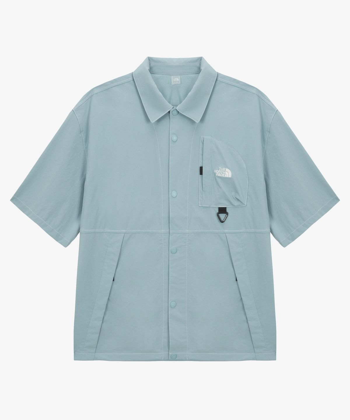 노스페이스(THE NORTH FACE) NH8SS01D 피크힐 반팔 셔츠 GRAYISH TURQUOISE