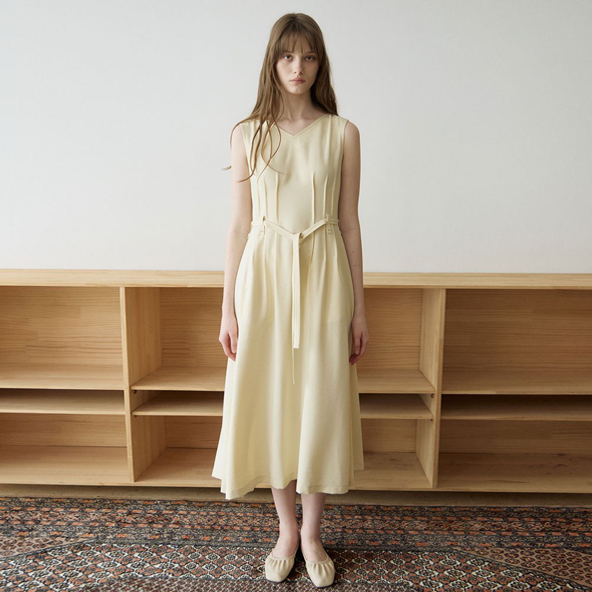 퍼블리카엑스(PUBLICKA X) NOMAD TUCK DRESS LEMON YELLOW