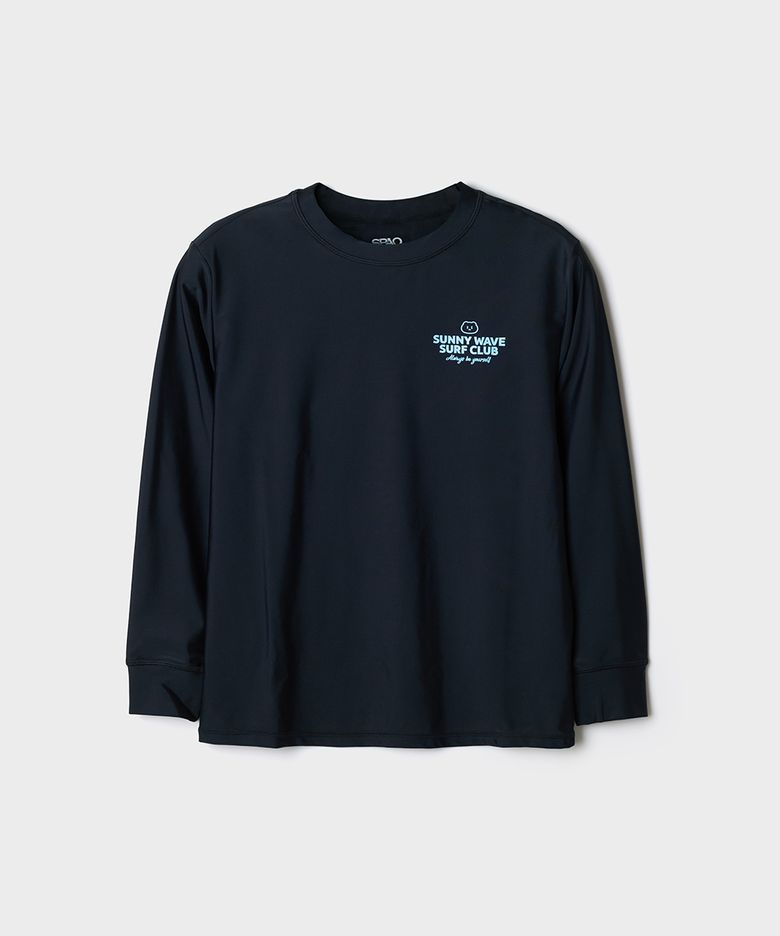[키즈] (망그러진곰) 래쉬가드 상의(BLACK)_SPARG37KU2