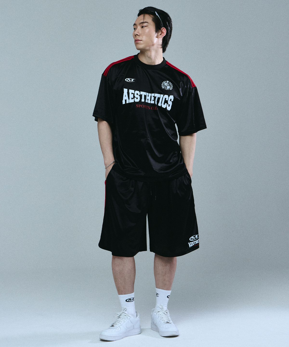미학(MIHAK) [SET] 에스테틱 클럽 저지 세트 (BLACK)