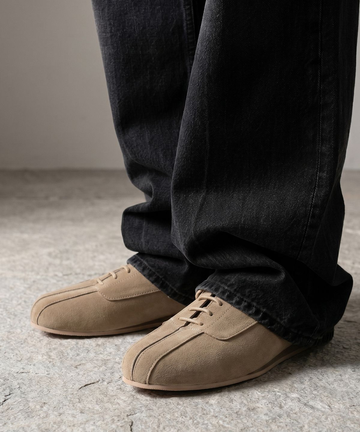 피렌체 아뜨리에(FIRENZE ATELIER) [SECOND.A] 유니섹스 레트로 캐주얼 더비 SN5700UX [SAND SUEDE]