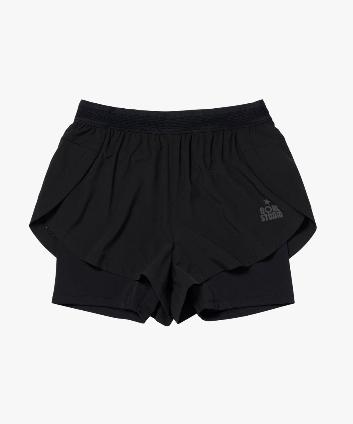 골스튜디오(GOALSTUDIO) WS 2 RUNNING SHORTS-BLACK