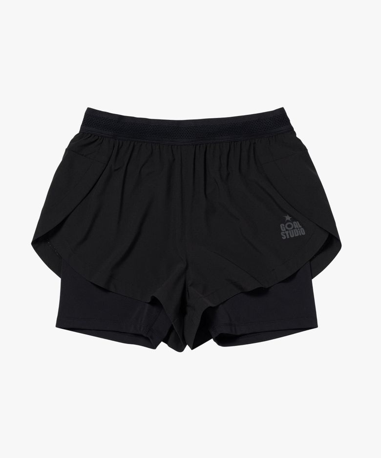 WS 2 RUNNING SHORTS-BLACK