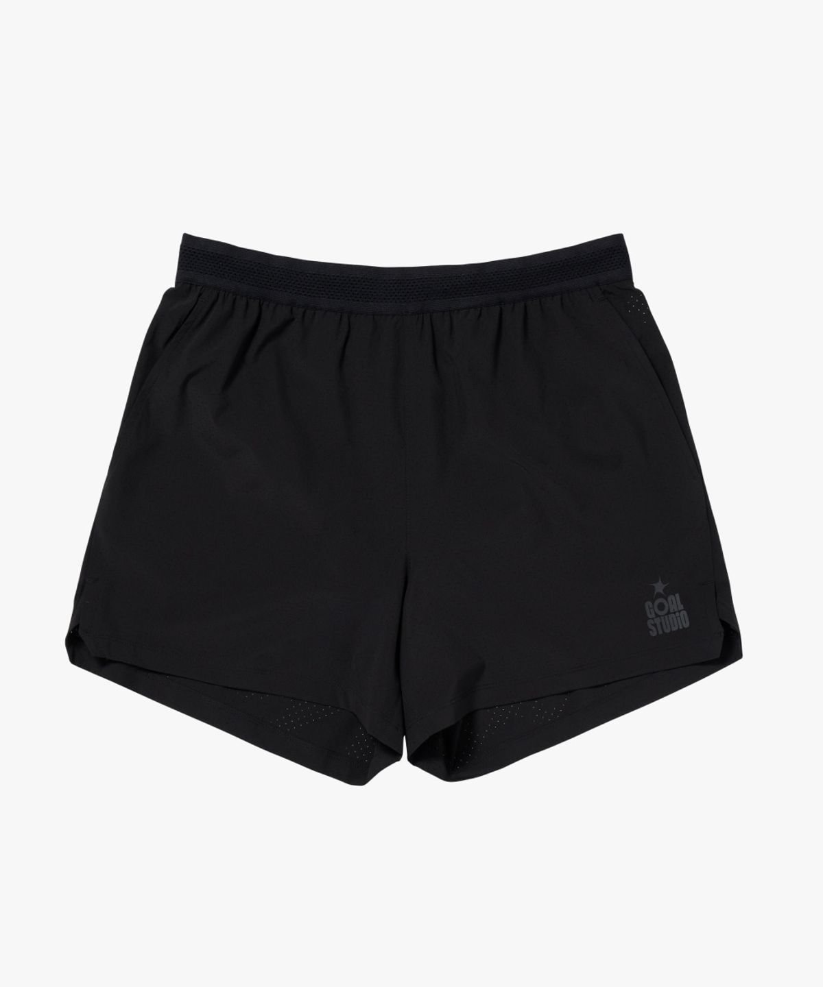 골스튜디오(GOALSTUDIO) MS 5 RUNNING SHORTS-BLACK