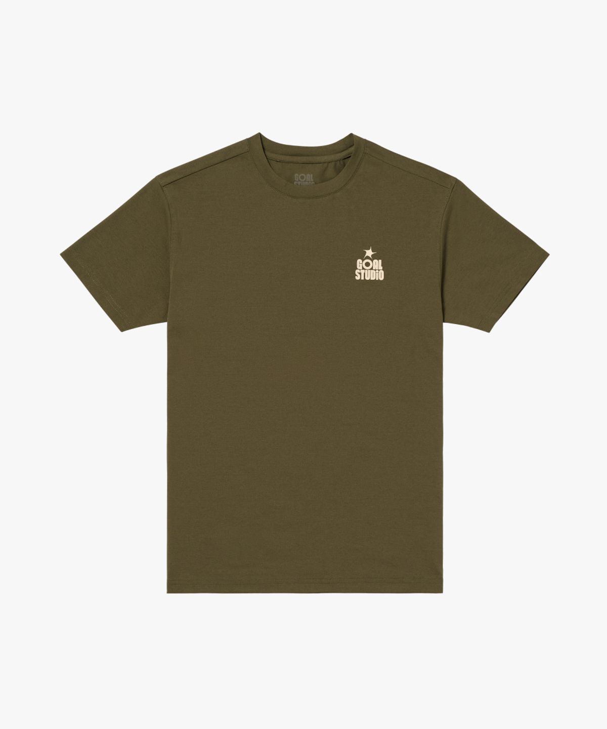 골스튜디오(GOALSTUDIO) MAP LOGO AIRDRY TEE-OLIVE GREEN