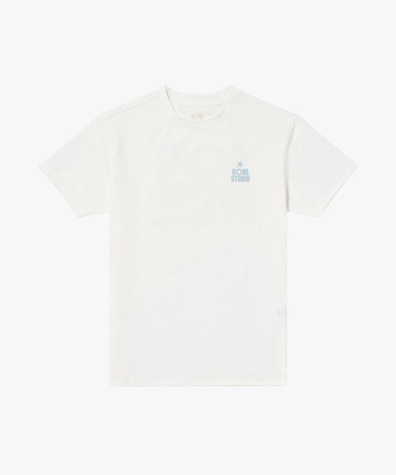 MAP LOGO AIRDRY TEE-OFF WHITE
