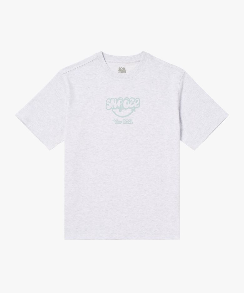 SNOOZE AIRMESH TEE-MELANGE GREY