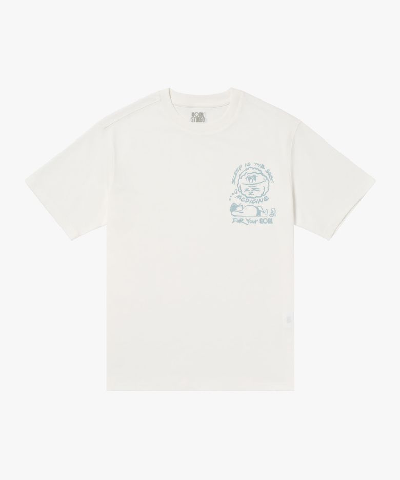 SLEEP AIRMESH TEE-OFF WHITE