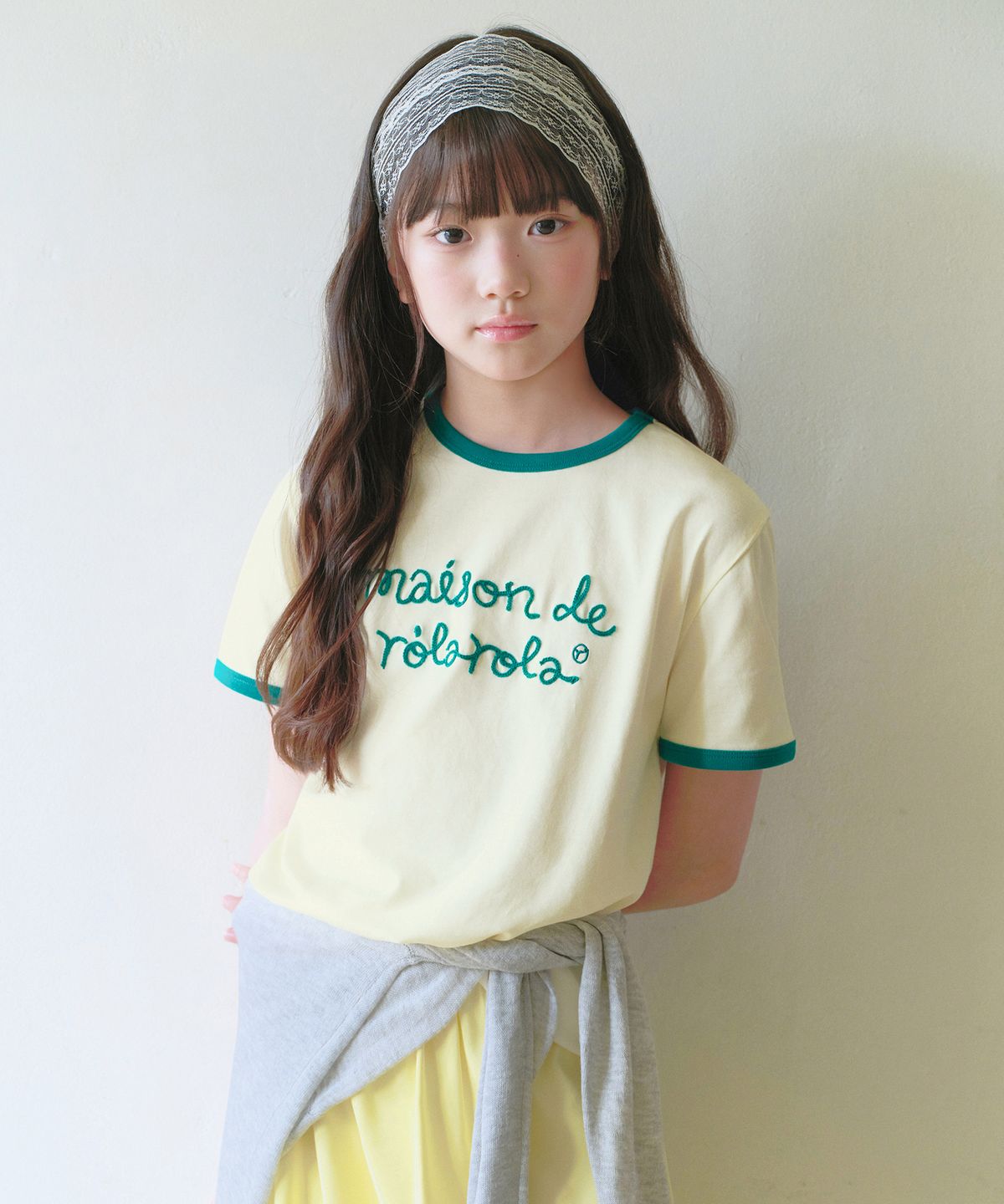 로라로라(ROLAROLA) KIDS MAISON DE ROLA RINGER T-SHIRT LE+GR
