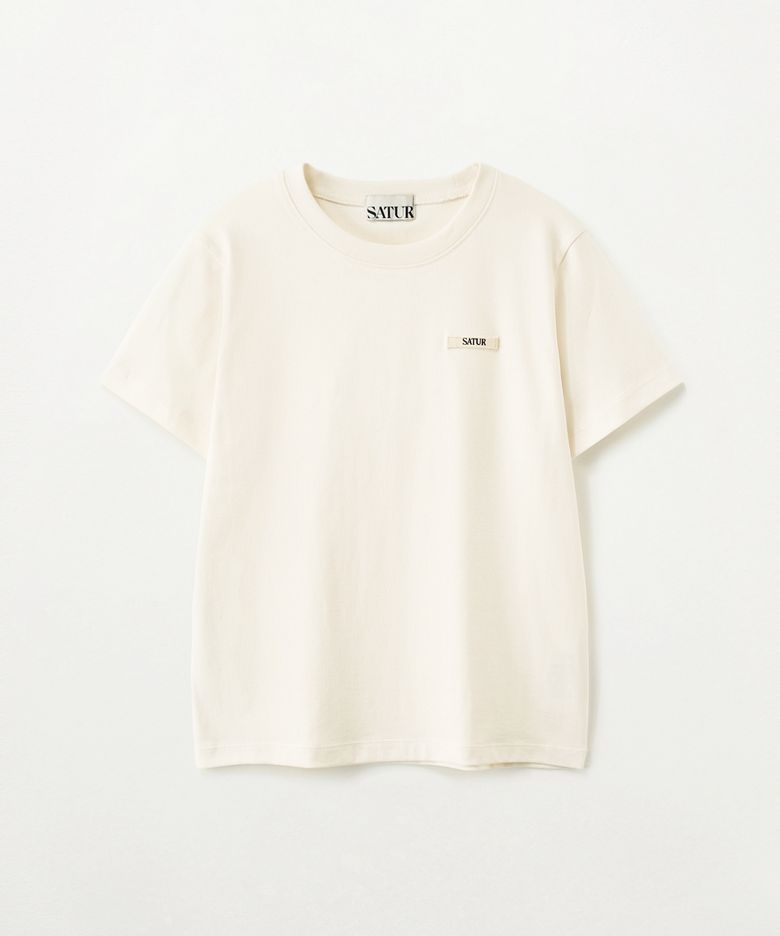 (W) 수피마 베이직 크루넥 반팔 티셔츠 크림
