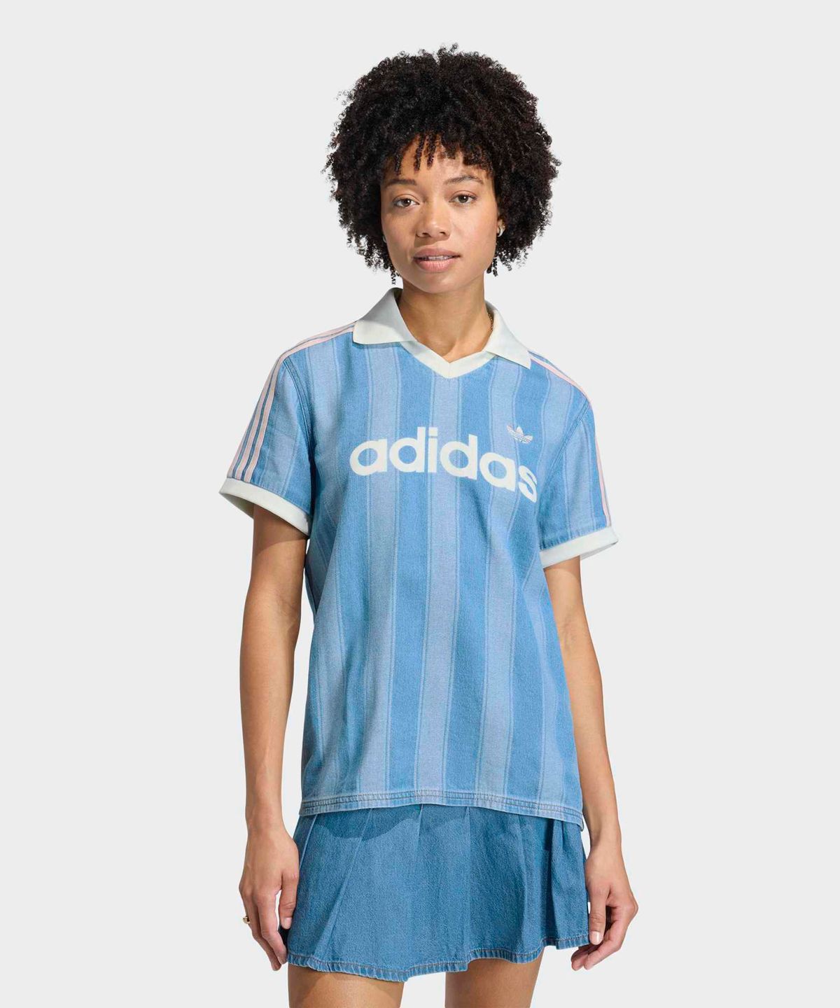 아디다스(ADIDAS) 데님 축구 저지 - 인디고데님 / KD5448