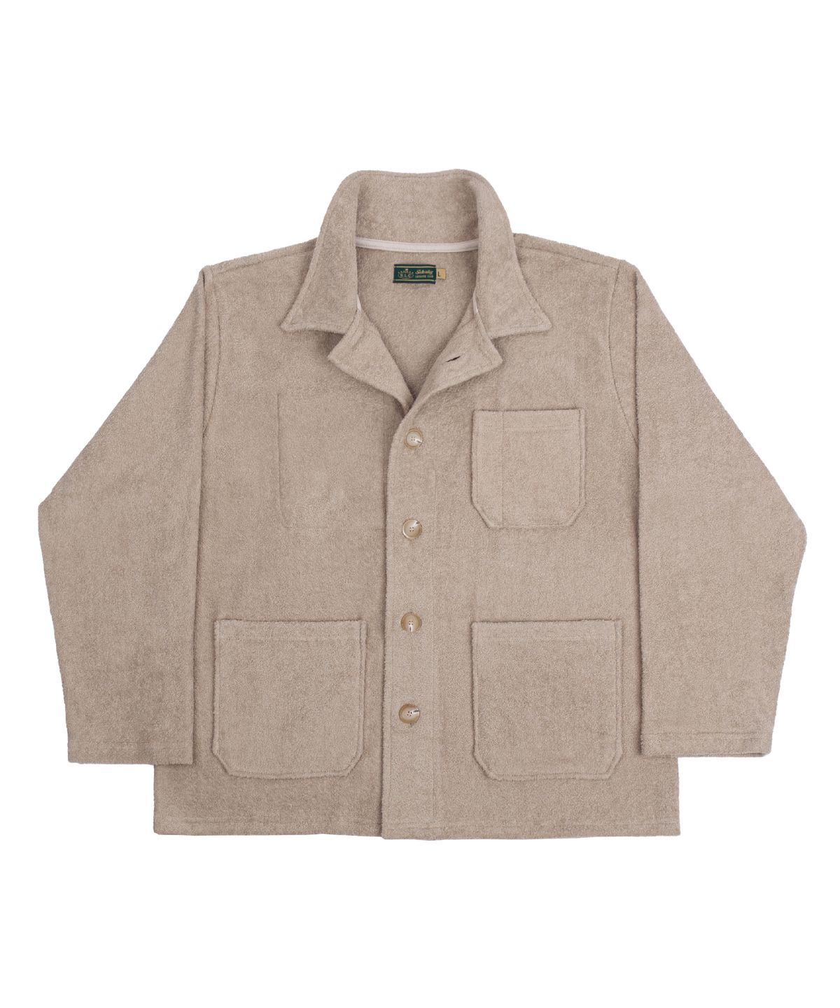 세러데이 레저 클럽(SATURDAY LEISURE CLUB) [테리 타올] Leisure Double-Face Terry Chore Shirt Jacket - Beige