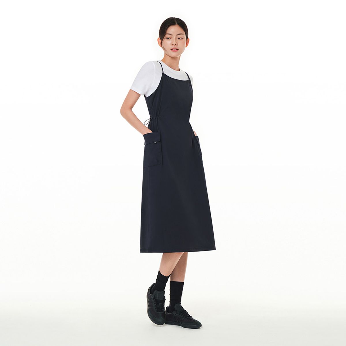 안다르(ANDAR) 드로우 스트링 롱 원피스