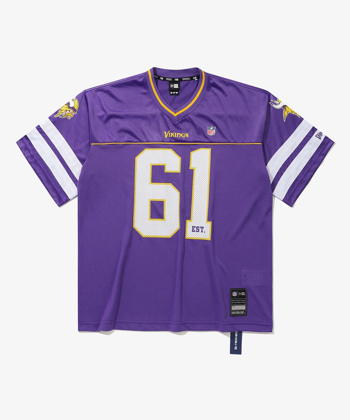 뉴에라(NEW ERA) NFL 미네소타 바이킹스 팬 웨어 티셔츠 퍼플