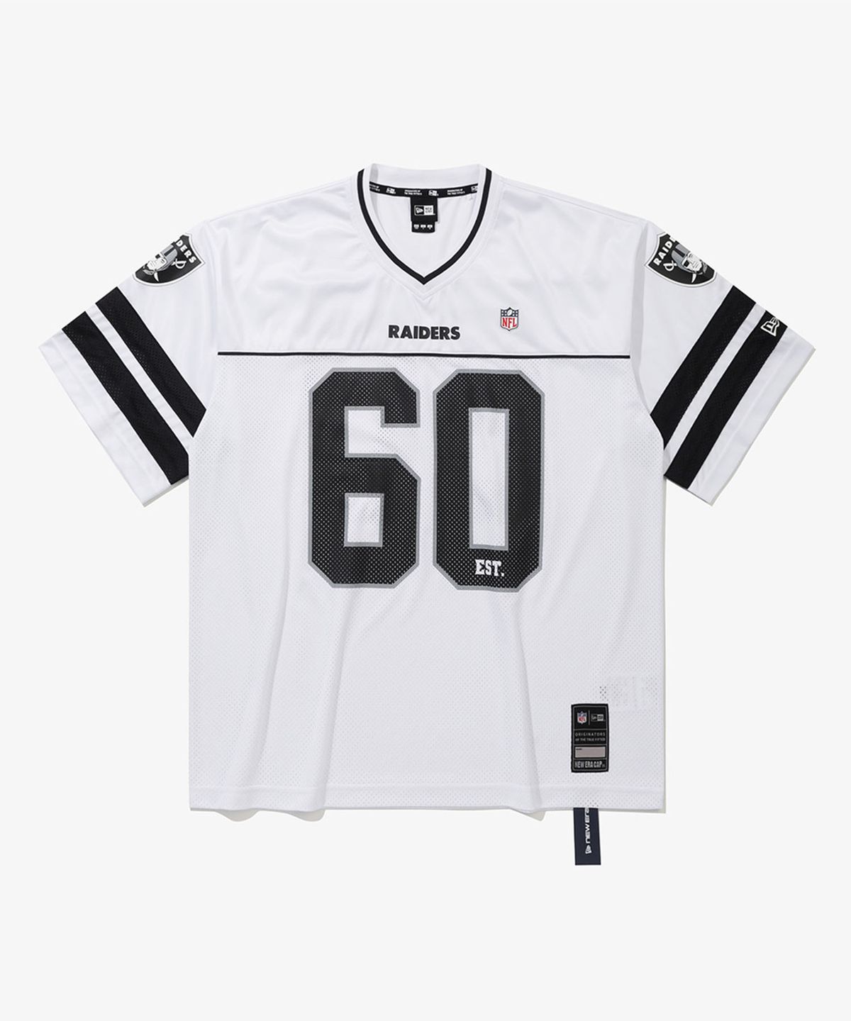 뉴에라(NEW ERA) NFL 라스베이거스 레이더스 팬 웨어 티셔츠 화이트