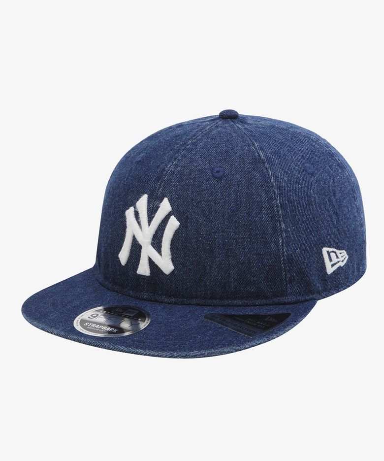 MLB 뉴욕 양키스 데님 베이직 레트로 크라운 스트랩백 인디고