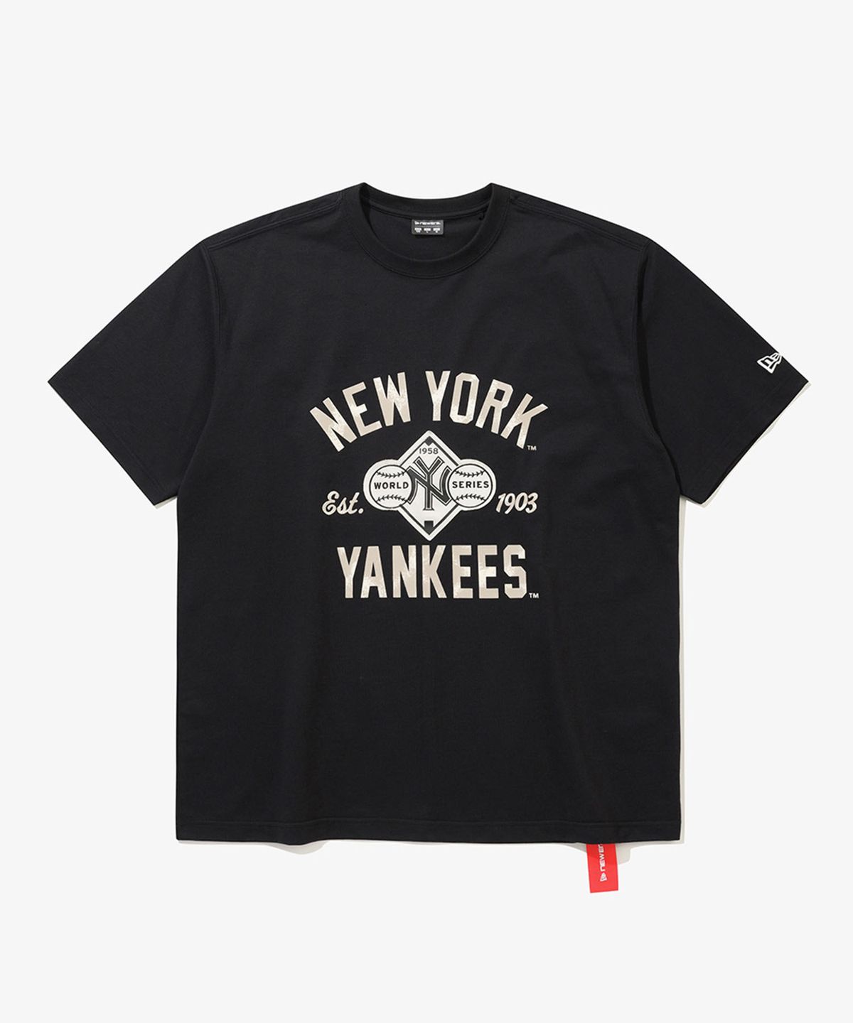 뉴에라(NEW ERA) MLB 뉴욕 양키스 1958 티셔츠 헤더 블랙