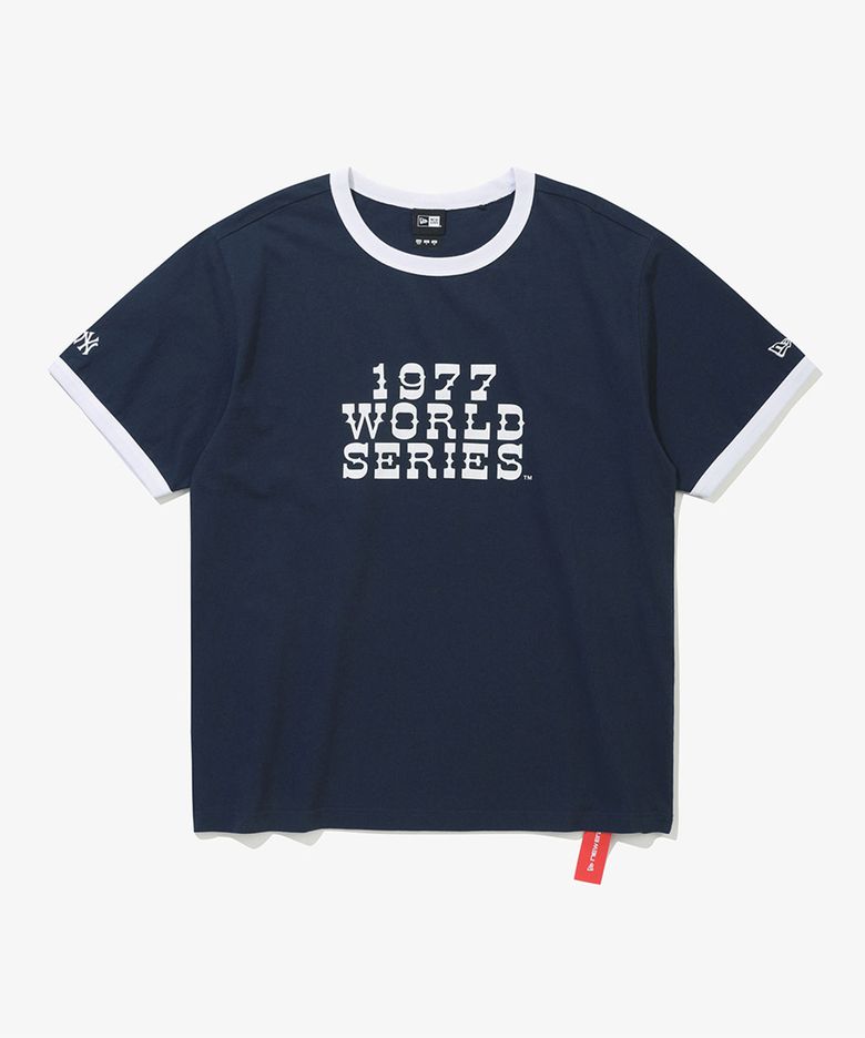 MLB 뉴욕 양키스 월드 시리즈 링거 티셔츠 팀 네이비