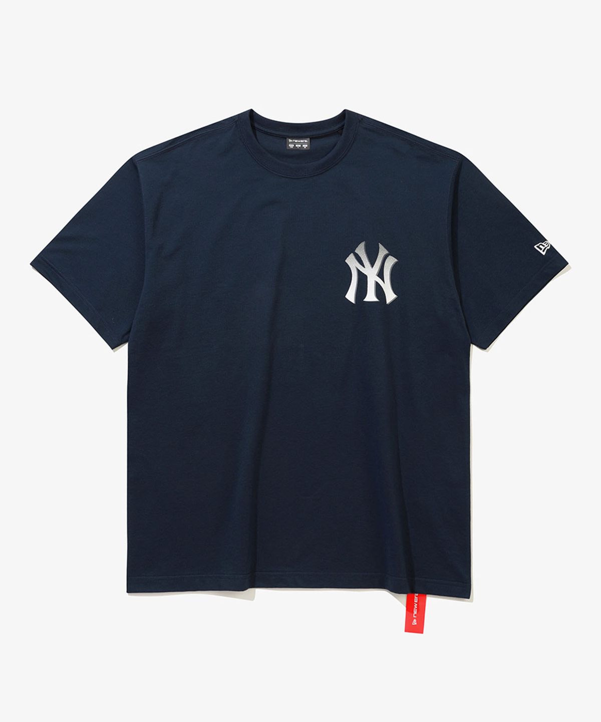 뉴에라(NEW ERA) MLB 뉴욕 양키스 하프톤 티셔츠 네이비