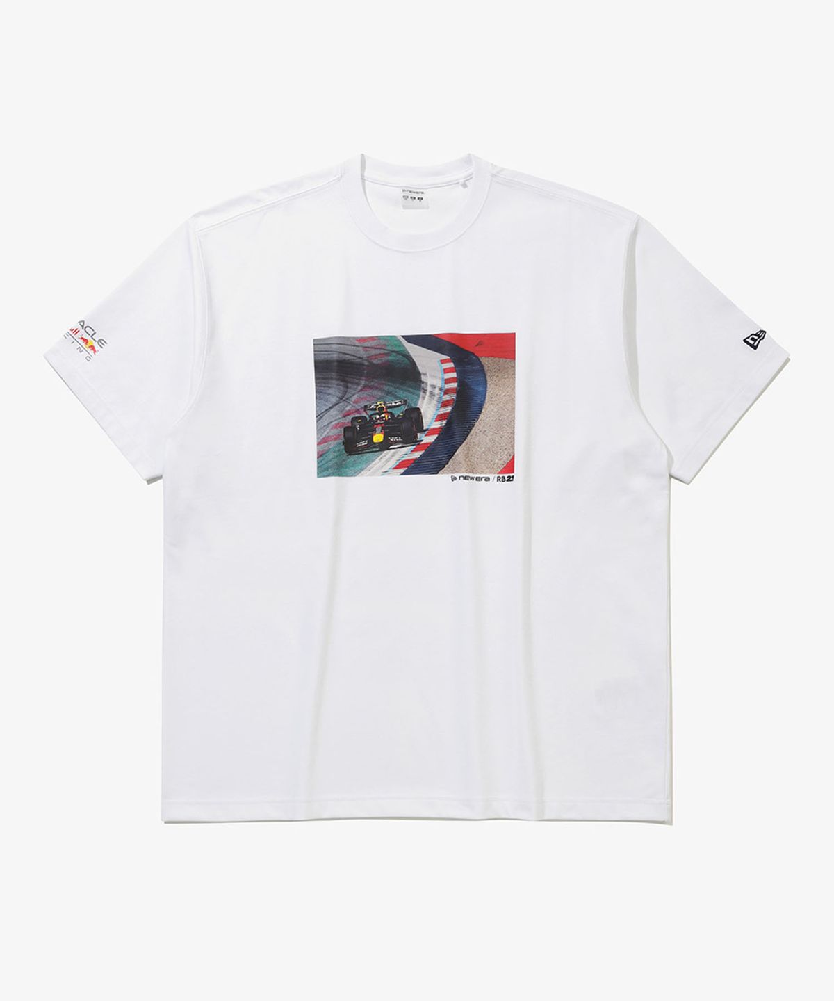 뉴에라(NEW ERA) 오라클 레드불 레이싱 티셔츠 화이트