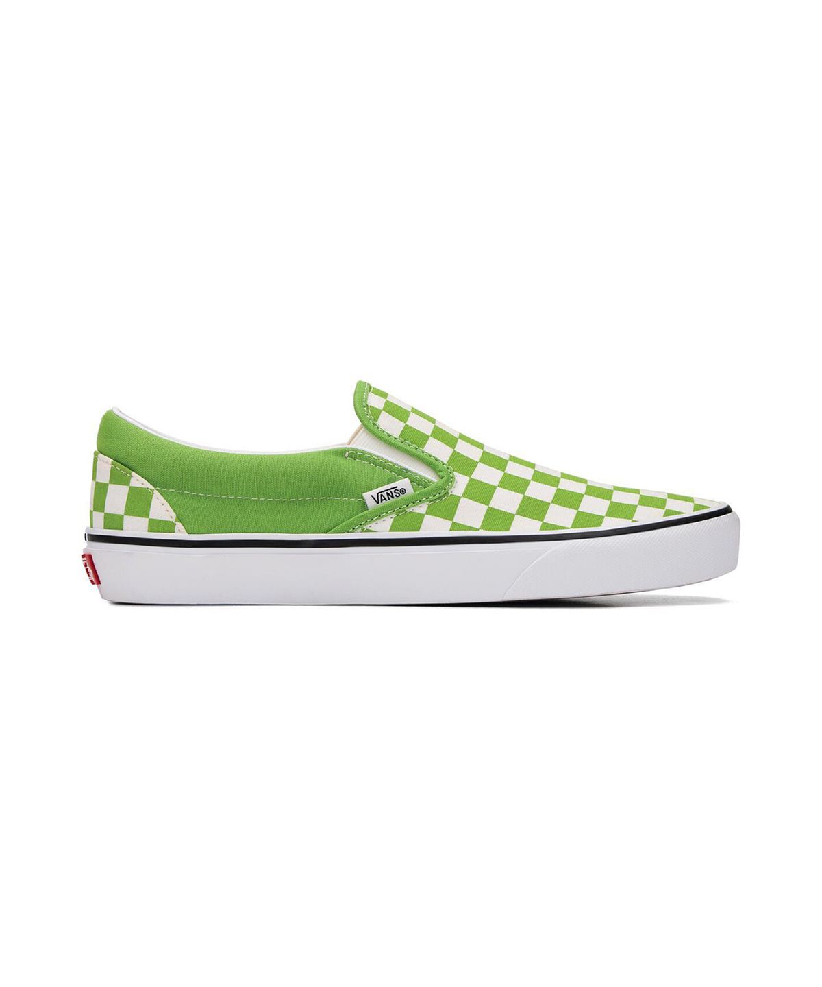 반스(VANS) 클래식 슬립온 - (컬러 띠어리) 체커보드 라임 버스트 / VN000DAHFPB1