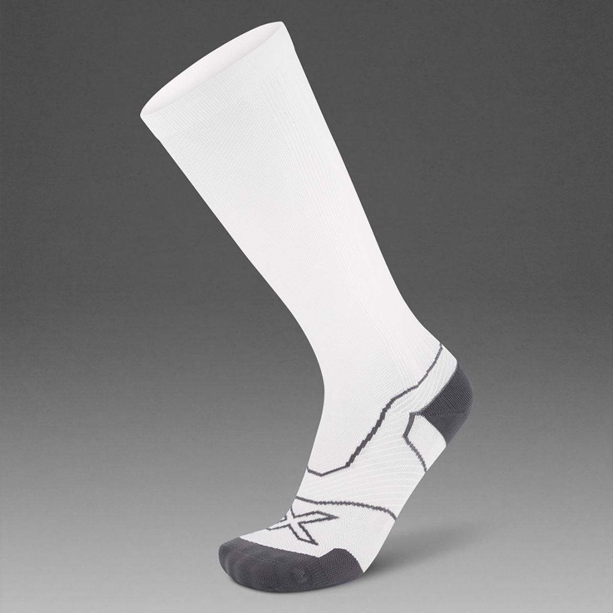 투타임즈유(2XU) (공용) 벡터 쿠션 풀랭스 삭스 UA5156EWHT-GRY
