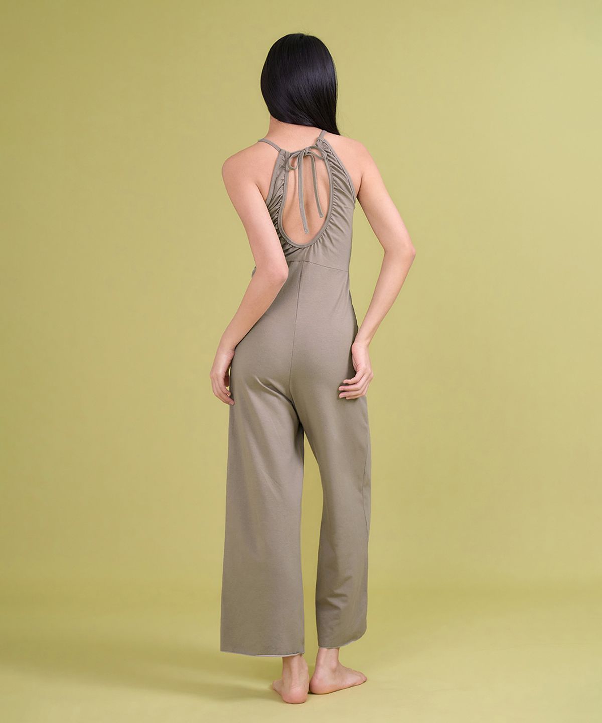 디야니(DHYANI) Sway Jumpsuit (Sand beige)