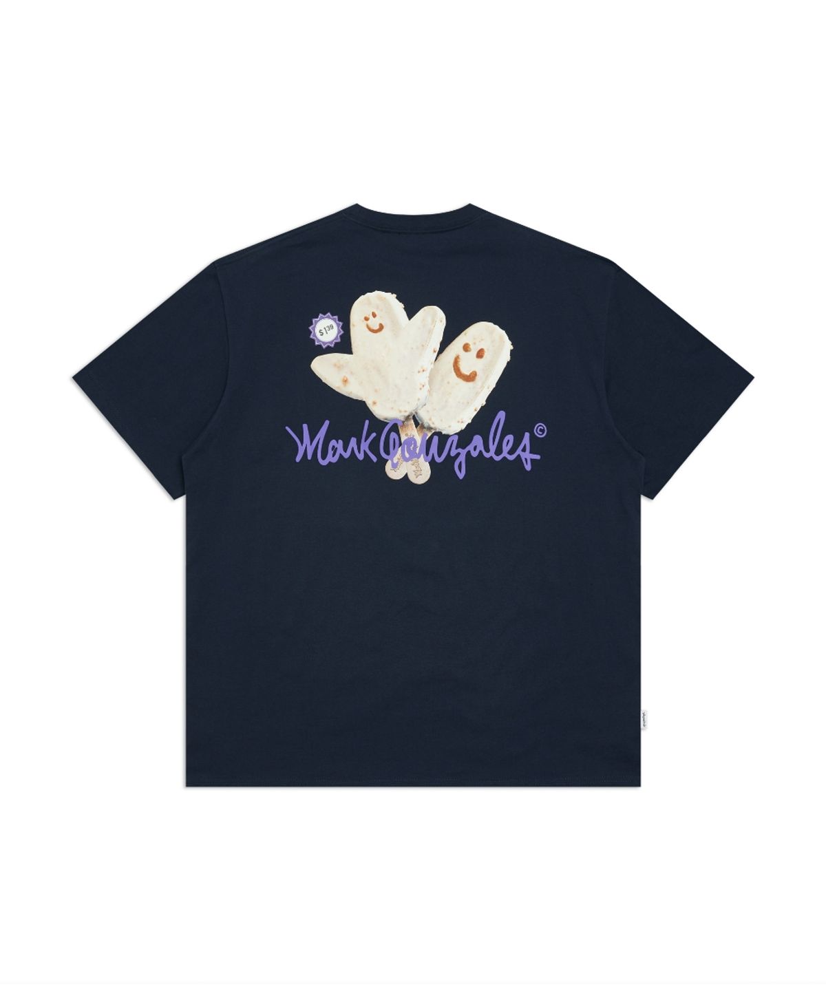 마크곤잘레스(MARK GONZALES) 아이스크림 반팔 티셔츠 - NAVY