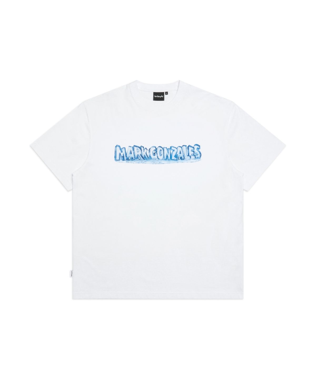 마크곤잘레스(MARK GONZALES) MG 아이스 로고 반팔 티셔츠 - WHITE