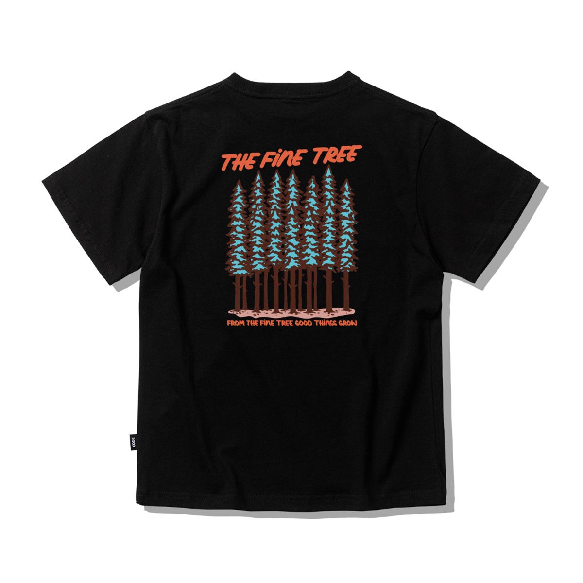 스플래시코드 키즈(SPLASHCODE KIDS) 키즈 반팔 티셔츠 블랙 - 파인 트리(The Fine Tree)