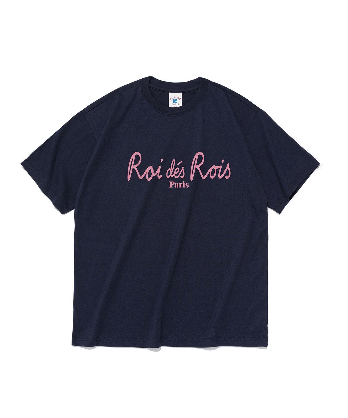 로아드로아(ROIDESROIS) 스크립트 로고 파리스 반팔티 (네이비)