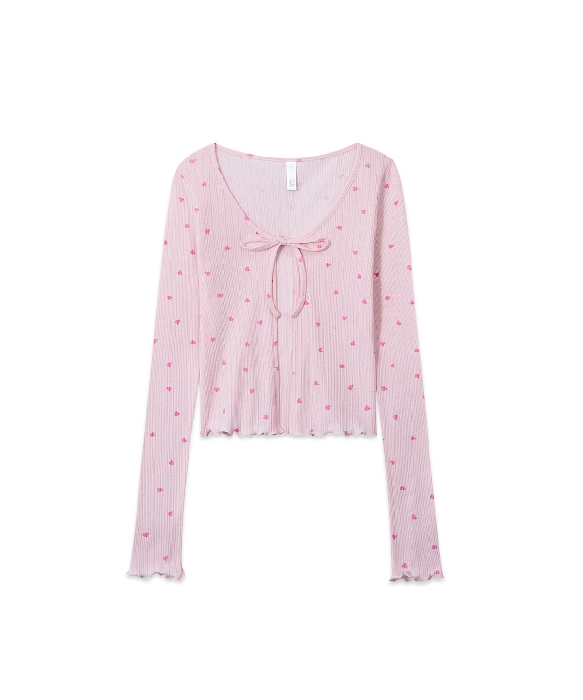 스내피커들(SNAPPY CUDDLE) Pink Cliche Cardigan 핑크 클리셰 리본 가디건